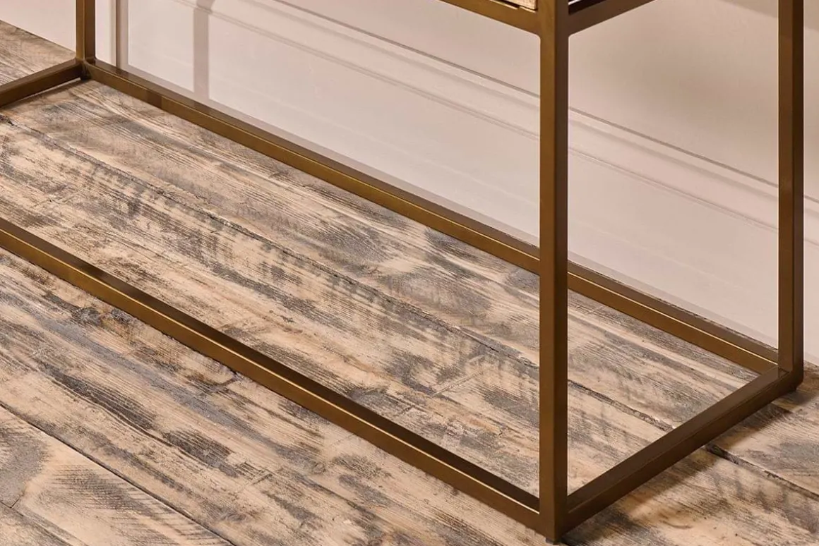 Luzon Iron & Mango Wood Display Console Table