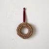 Madhi Mini Wreath Bauble - Brass