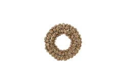Madhi Mini Wreath Bauble - Brass