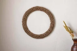 Madhi Wire Ball Wreath - Brass