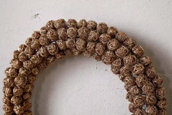 Madhi Wire Ball Wreath - Brass