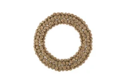 Madhi Wire Ball Wreath - Brass