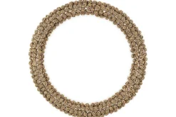 Madhi Wire Ball Wreath - Brass
