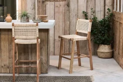 Madrisana Acacia & Rattan Bar Stool