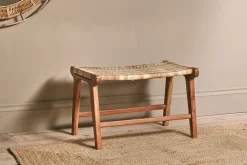 Madrisana Acacia & Rattan Footstool