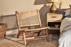 Madrisana Acacia & Rattan Woven Chair