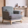 Maganda Cotton Armchair - Charcoal