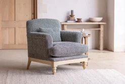 Maganda Cotton Armchair - Charcoal