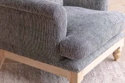 Maganda Cotton Armchair - Charcoal