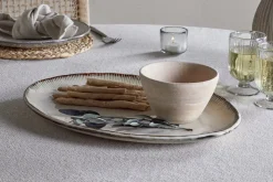 Malia Large Oval Platter - Cream