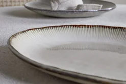 Malia Large Oval Platter - Cream