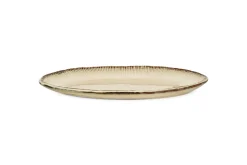 Malia Large Oval Platter - Cream