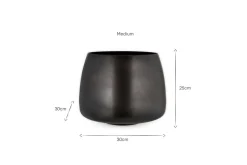 Maliki Plant Pot - Aged Bronze