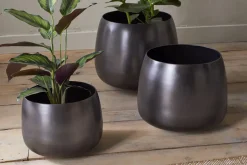 Maliki Plant Pot - Aged Bronze