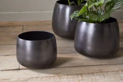 Maliki Plant Pot - Aged Bronze
