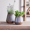 Mamba Outdoor Planter - Aged Zinc