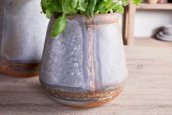 Mamba Outdoor Planter - Aged Zinc
