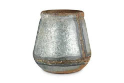 Mamba Outdoor Planter - Aged Zinc