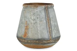 Mamba Outdoor Planter - Aged Zinc