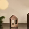 Mandar Mango Wood House - Dark Brown - Small