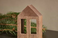Mandar Mango Wood House - Dark Brown - Small