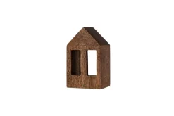 Mandar Mango Wood House - Dark Brown - Small