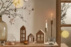 Mandar Mango Wood House - Dark Brown - Large