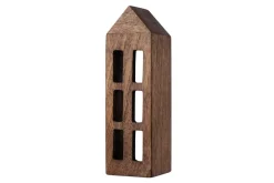 Mandar Mango Wood House - Dark Brown - Large