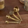 Mane Measuring Spoons - Brushed Gold