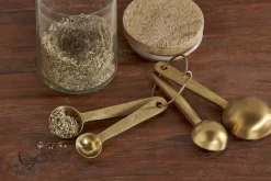 Mane Measuring Spoons - Brushed Gold