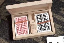 Mango Wood Card & Dice Set