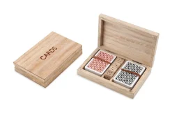 Mango Wood Card & Dice Set