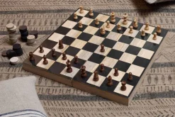 Mango Wood Chess & Draughts