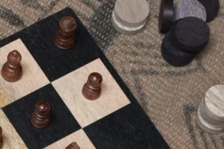 Mango Wood Chess & Draughts