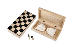 Mango Wood Chess & Draughts