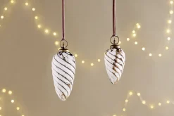 Maran Giant Bauble - Gold & Cream