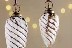 Maran Giant Bauble - Gold & Cream