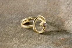 Mari Labradorite Ring - Gold