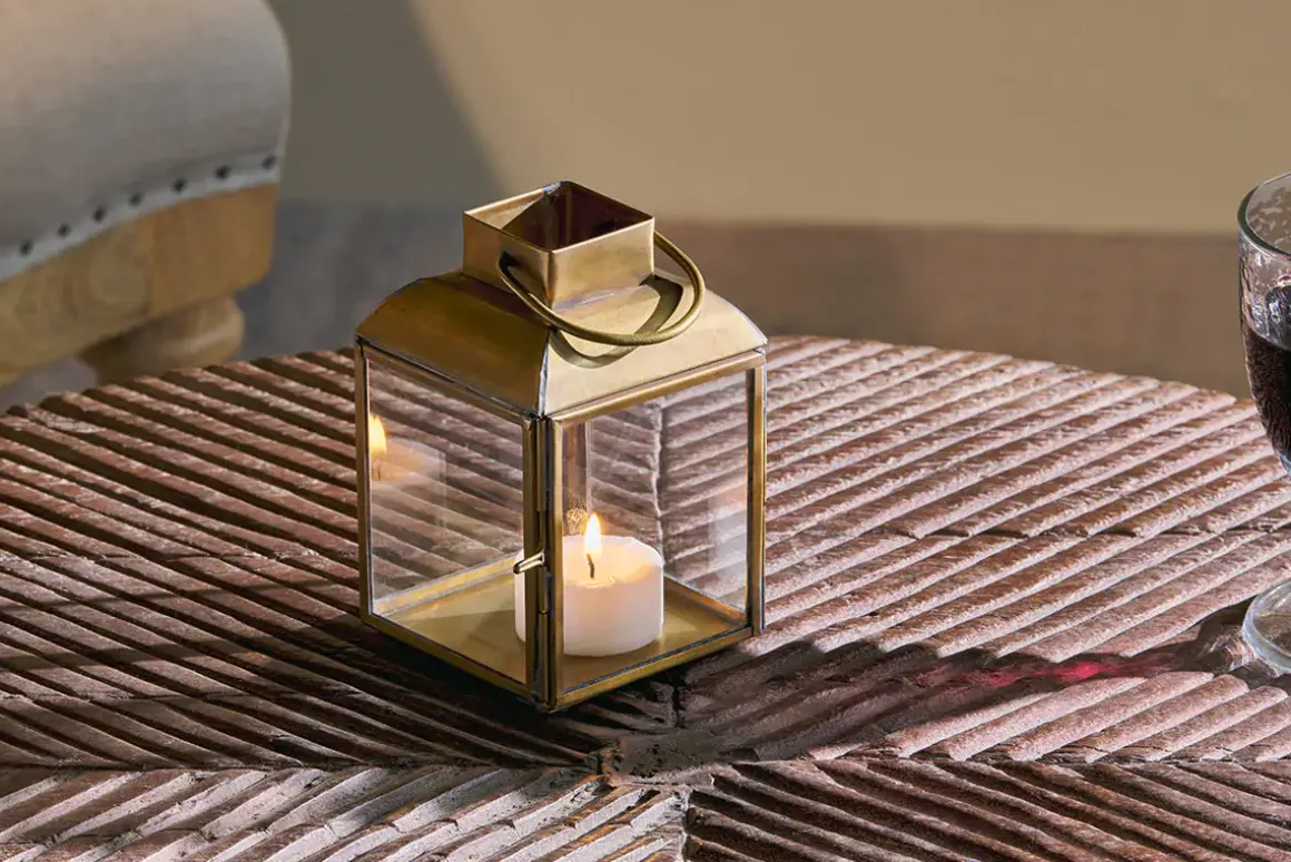 Maro Brass Lantern - Small