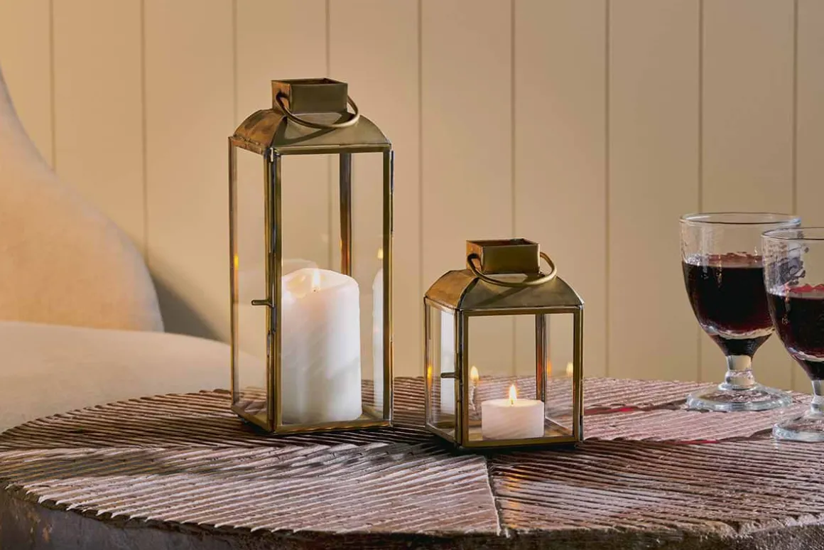 Maro Brass Lantern - Small