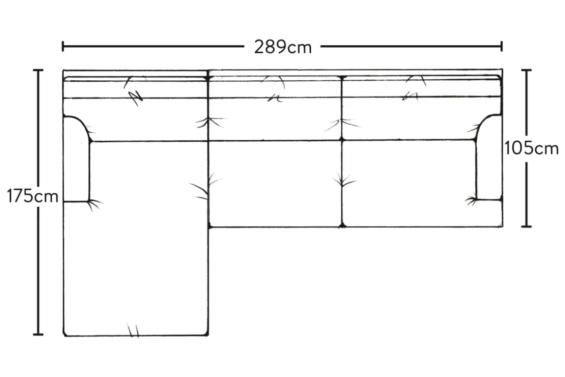 Marri Grand Left Hand Chaise Sofa