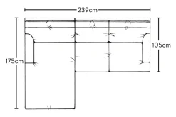 Marri Large Left Hand Chaise Sofa