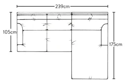 Marri Large Right Hand Chaise Sofa