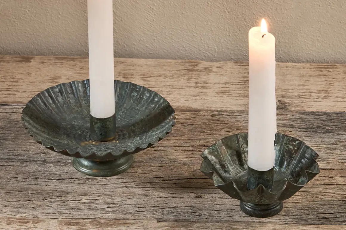 Matu Candle Holder - Antique Patina