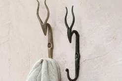 Mawi Antelope Hook - Antique Brass (Set of 2)