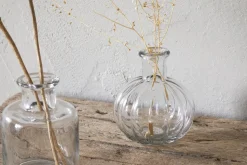 Mayumi Recycled Glass Bud Vases - Clear (Set of 3)