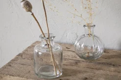 Mayumi Recycled Glass Bud Vases - Clear (Set of 3)