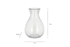 Mayumi Recycled Glass Bud Vases - Clear (Set of 3)