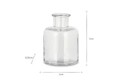 Mayumi Recycled Glass Bud Vases - Clear (Set of 3)