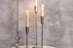 Mbata Brass Candlestick - Antique Brass